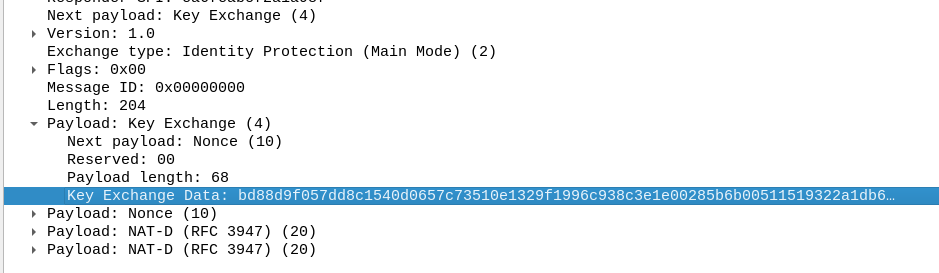 KEY EXCHANGE PAYLOAD